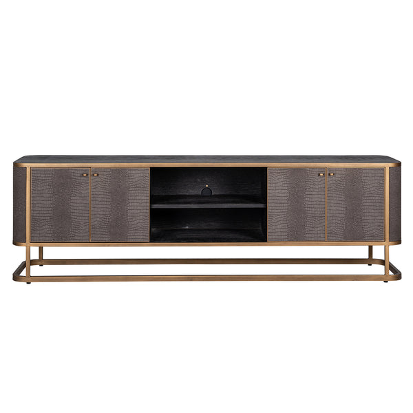 TV Cabinet Classio with 4 – Doors (brushed Gold) – Richmond Interiors