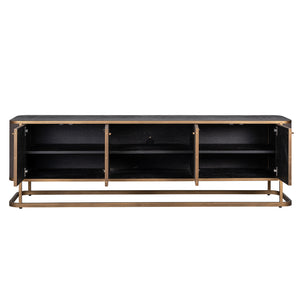 TV Cabinet Classio with 4 – Doors (brushed Gold) – Richmond Interiors