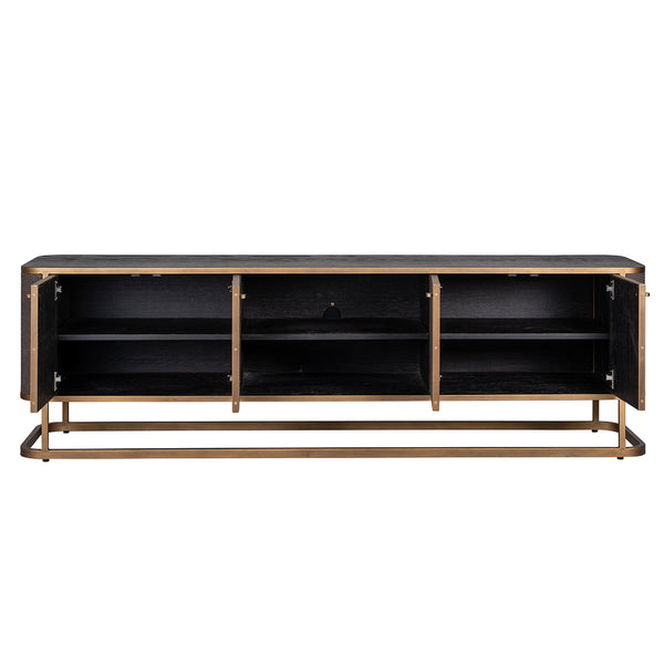 TV Cabinet Classio with 4 – Doors (brushed Gold) – Richmond Interiors