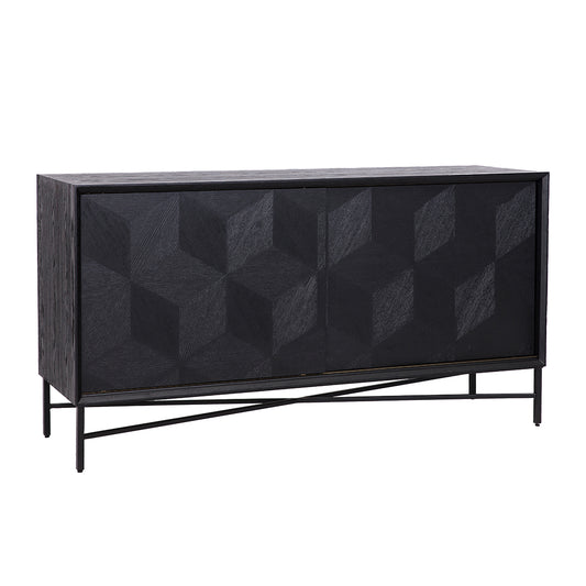 Sideboard Blax 2-slidingdoors (Black)