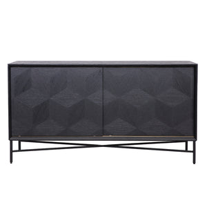 Sideboard Blax 2 – Slidingdoors (black) – Richmond Interiors