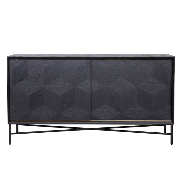 Sideboard Blax 2 – Slidingdoors (black) – Richmond Interiors