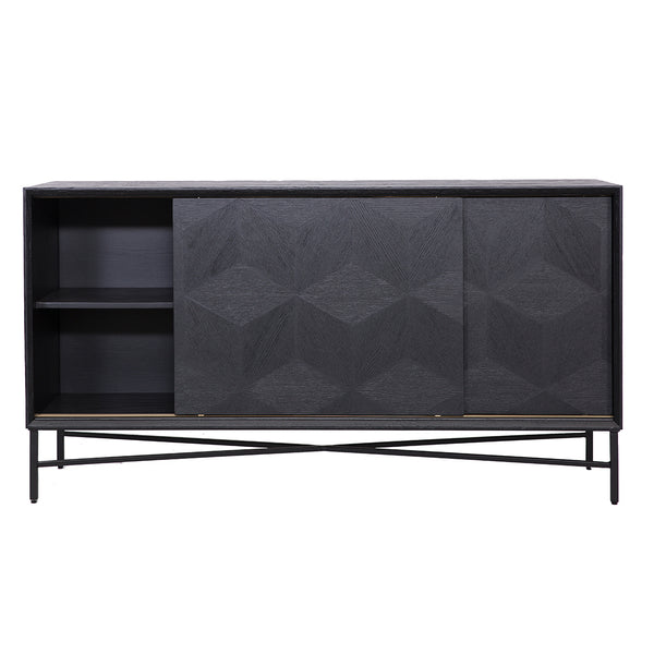 Sideboard Blax 2 – Slidingdoors (black) – Richmond Interiors