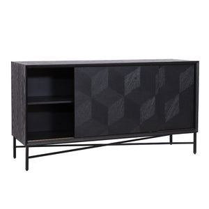 Sideboard Blax 2 – Slidingdoors (black) – Richmond Interiors
