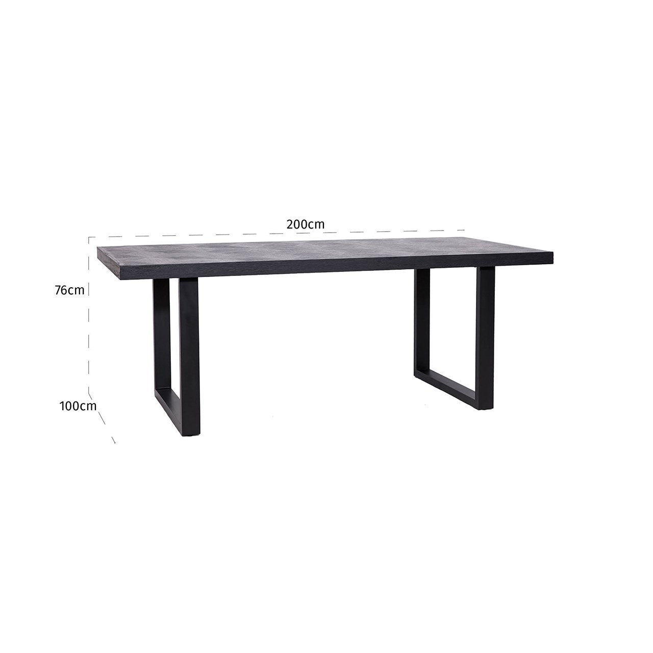 Dining table Blax 200 (Black)- Richmond Interiors