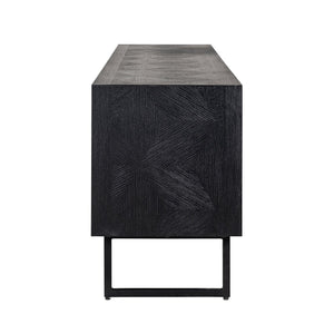 TV Cabinet Blax 2 – Flap Doors 1 – Shelf (black) – Richmond Interiors