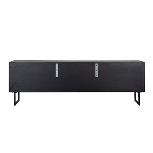 TV Cabinet Blax 2 – Flap Doors 1 – Shelf (black) – Richmond Interiors