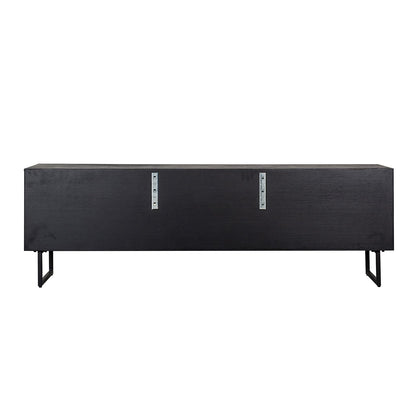 TV cabinet Blax 2-flap doors 1-shelf (Black)