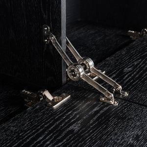 TV Cabinet Blax 2 – Flap Doors 1 – Shelf (black) – Richmond Interiors