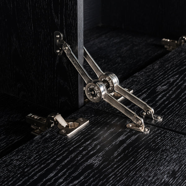 TV Cabinet Blax 2 – Flap Doors 1 – Shelf (black) – Richmond Interiors