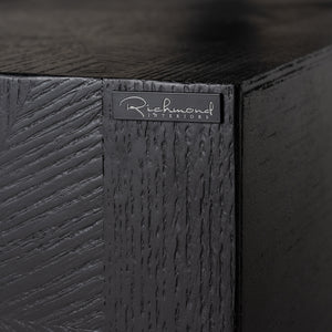 TV Cabinet Blax 2 – Flap Doors 1 – Shelf (black) – Richmond Interiors