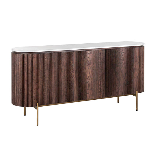 Sideboard Barkley 3-doors (Brushed Gold)