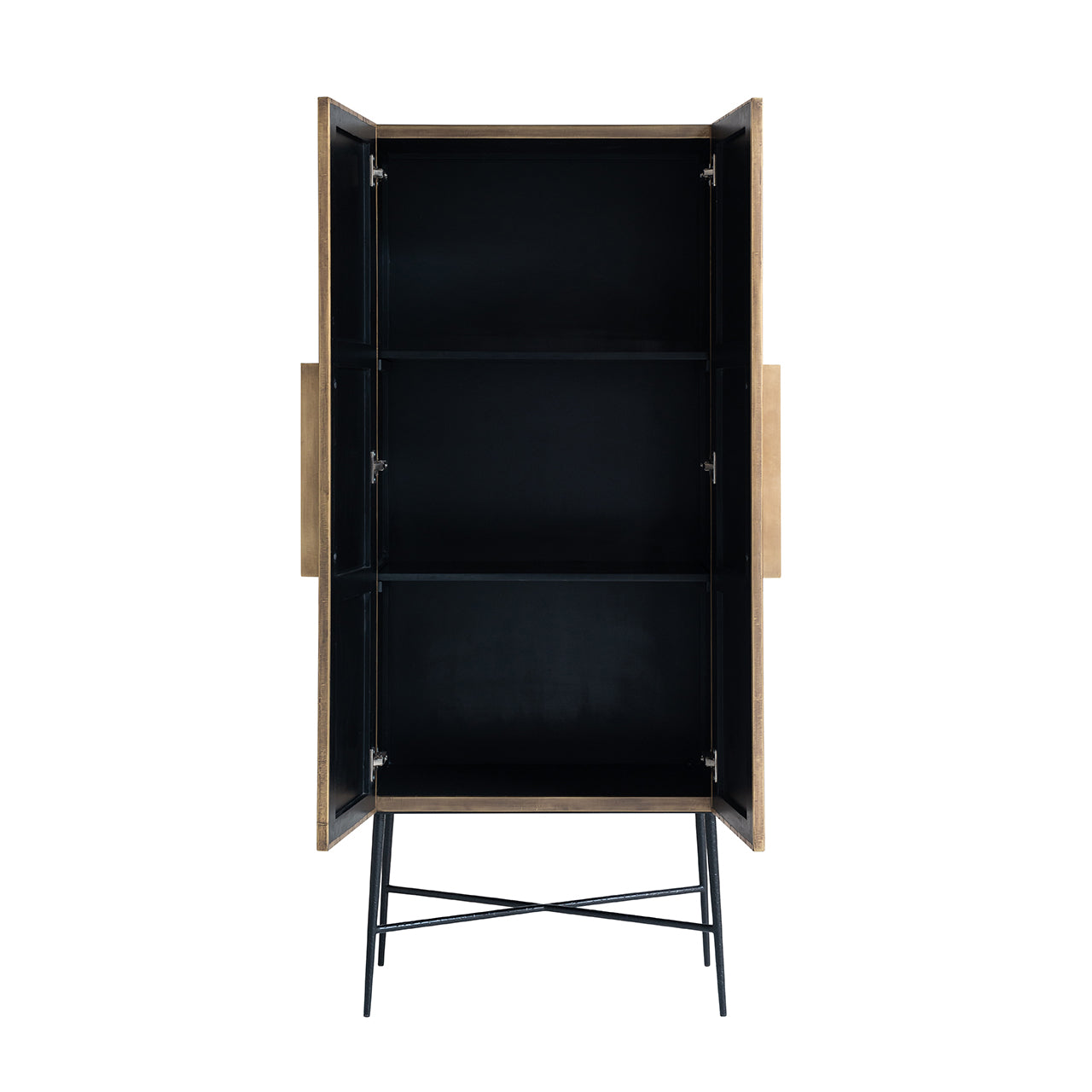 Cabinet Ironville 2-doors (Gold)- Richmond Interiors