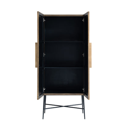 Cabinet Ironville 2-doors (Gold)- Richmond Interiors