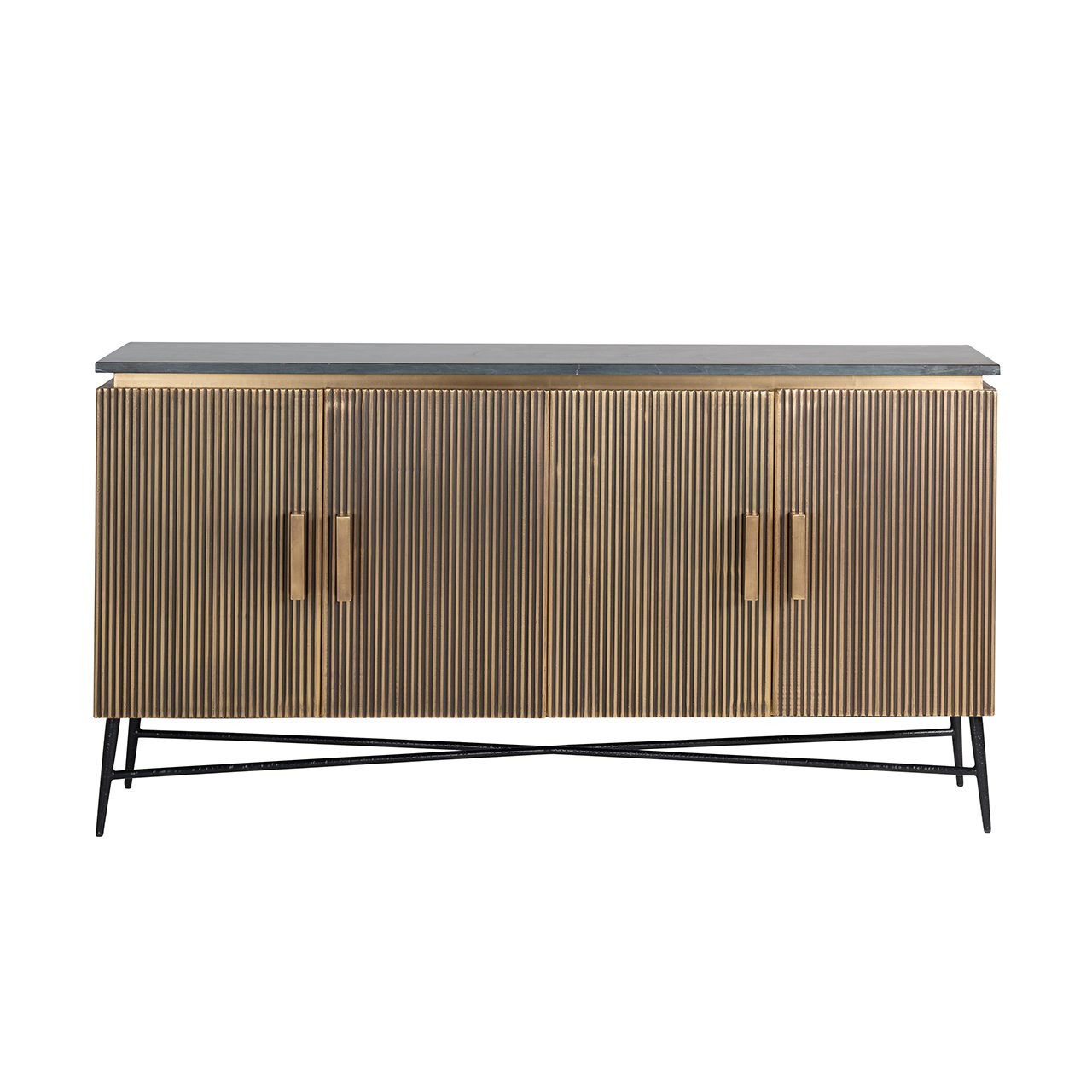 Sideboard Ironville 4-doors (Gold)