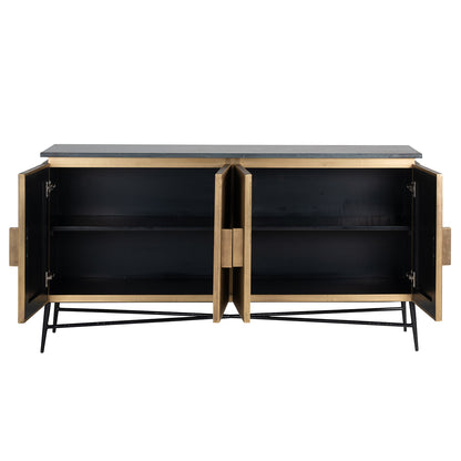 Sideboard Ironville 4-doors (Gold)