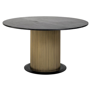 Dining table Ironville 140Ø (Black/gold)