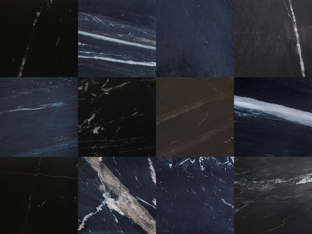 Dining table Ironville 140Ø (Black/gold)