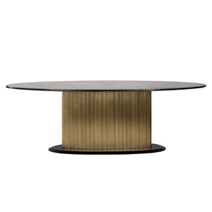 Dining Table Ironville Oval 235 (black/gold) – Richmond Interiors