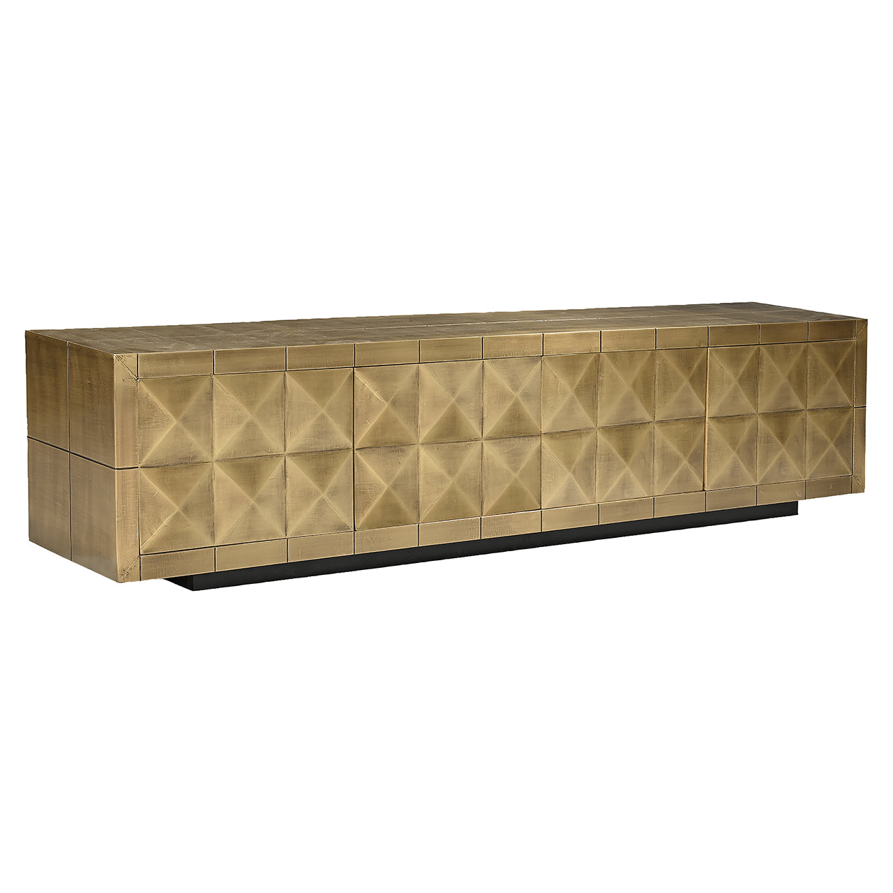 TV cabinet Collada 4-doors (Brushed Gold)