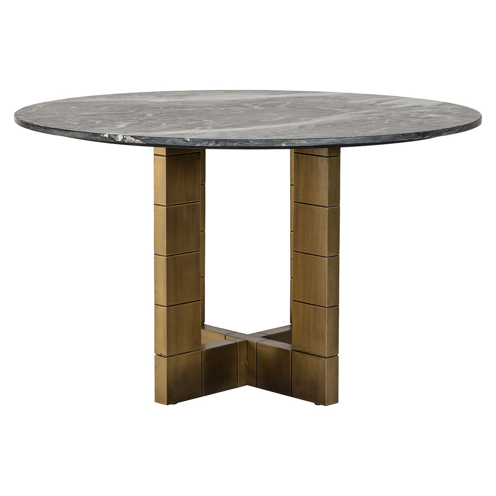Dining table Collada 130Ø (Black/gold)