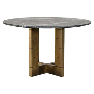 Dining Table Collada 130Ø (black/gold) – Richmond Interiors