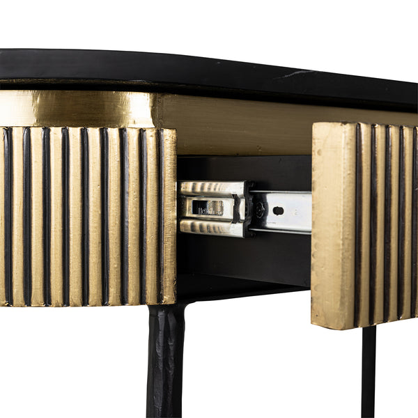 Console Ironville 2 – Drawers (gold) – Richmond Interiors