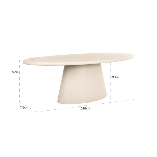 Dining table Clayton beige 220
