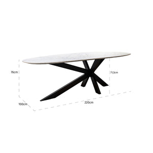 Dining Table Trocadero White – Richmond Interiors