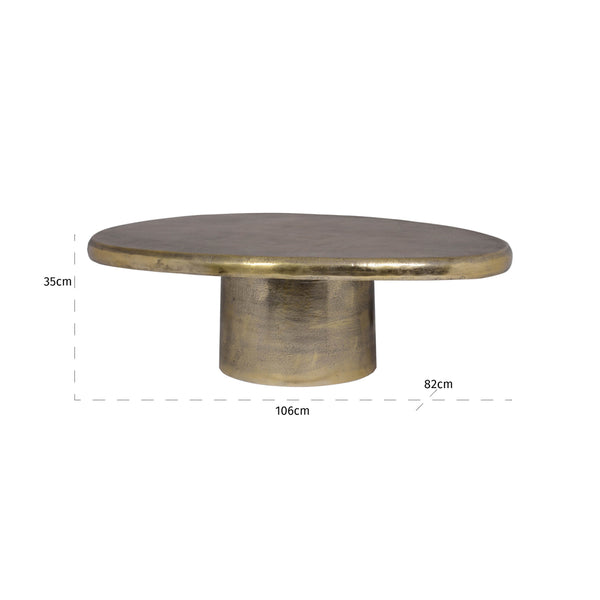 Coffee table Pulitzer brushed gold