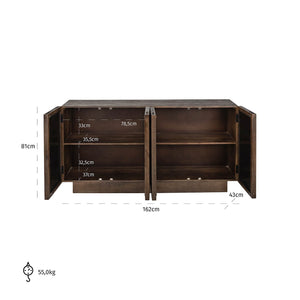 Sideboard Bryant 4 – Doors (brown) – Richmond Interiors
