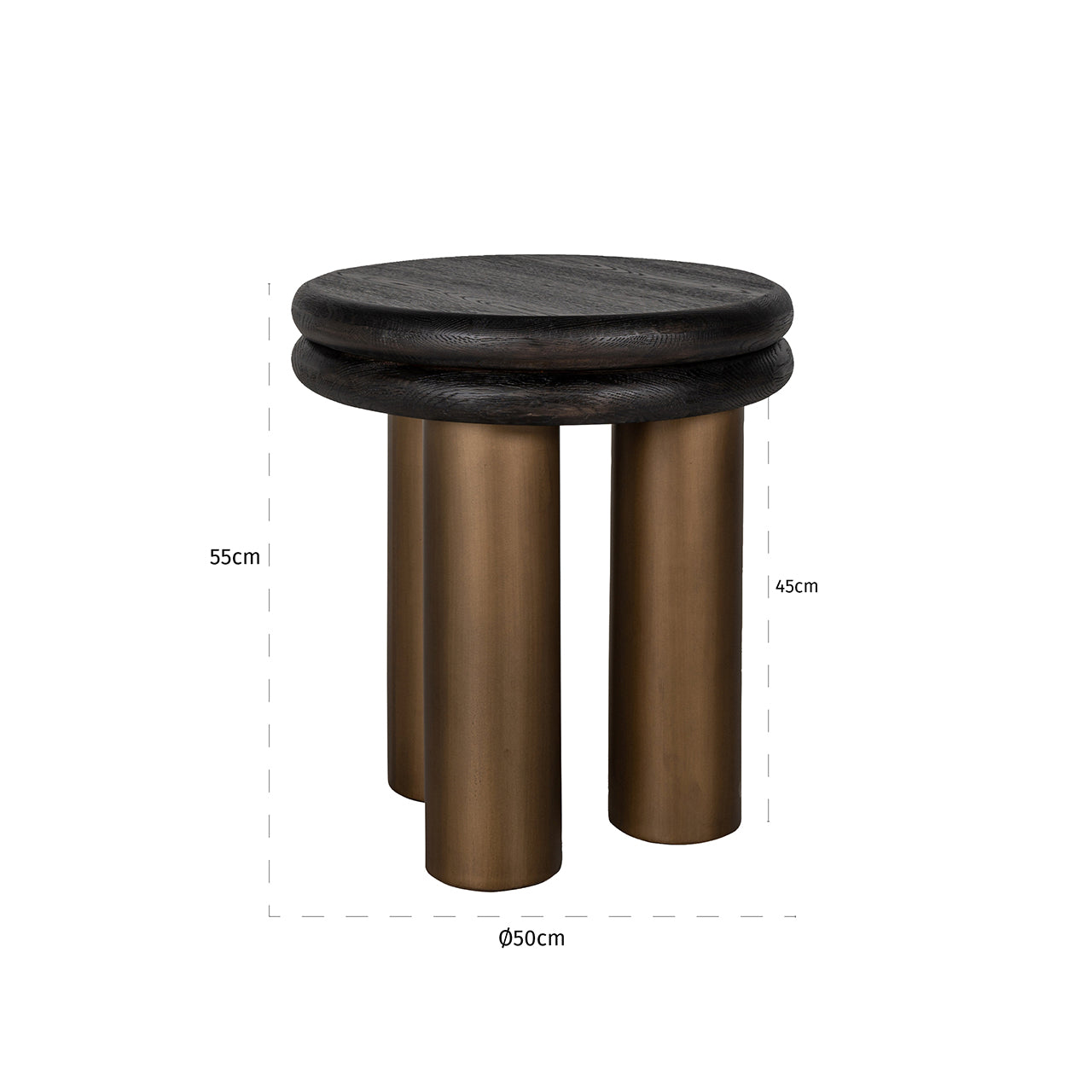 End table Macaron (Black rustic)- Richmond Interiors