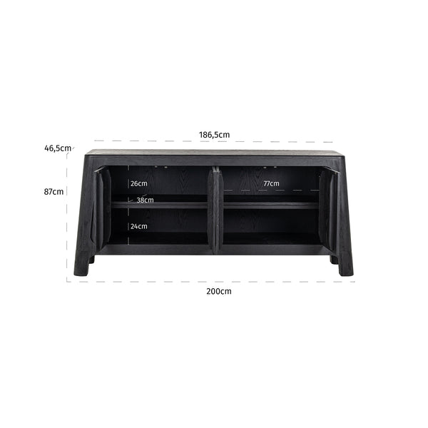 Sideboard Baccarat 4 – Doors (dark Coffee) – Richmond Interiors