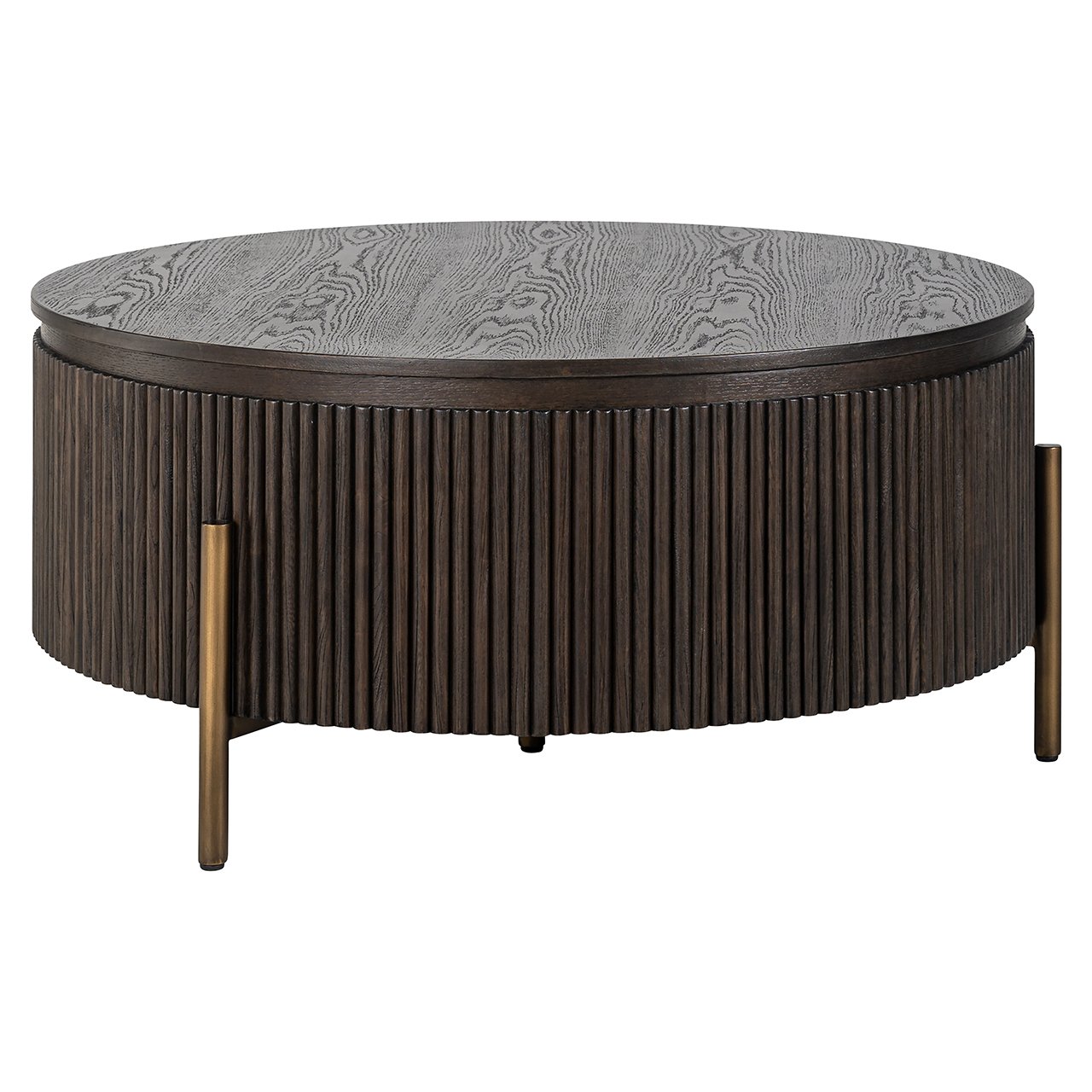 Coffee table Luxor 95Ø (Brown)
