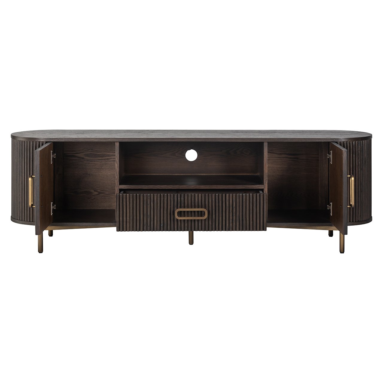 TV cabinet Luxor 2-doors 1-drawer (Brown)