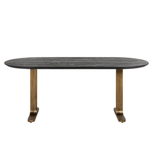 Dining table Revelin black/gold 200