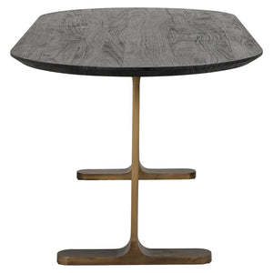 Dining table Revelin black/gold 200