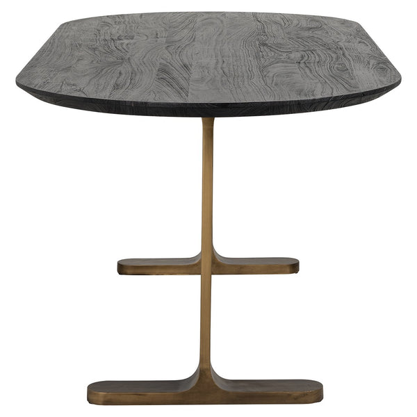 Dining table Revelin black/gold 200