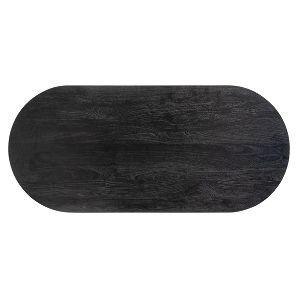 Dining table Revelin black/gold 200