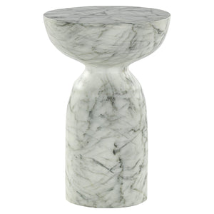 End Table Kita Faux White Marble (white) – Richmond Interiors