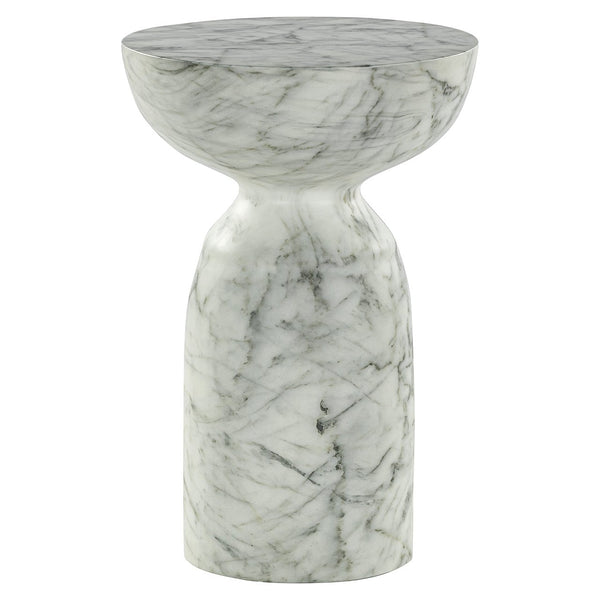 End Table Kita Faux White Marble (white) – Richmond Interiors