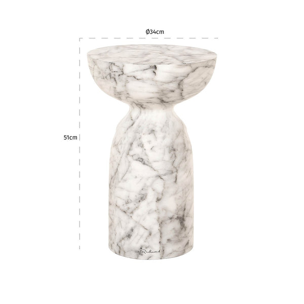 End Table Kita Faux White Marble (white) – Richmond Interiors
