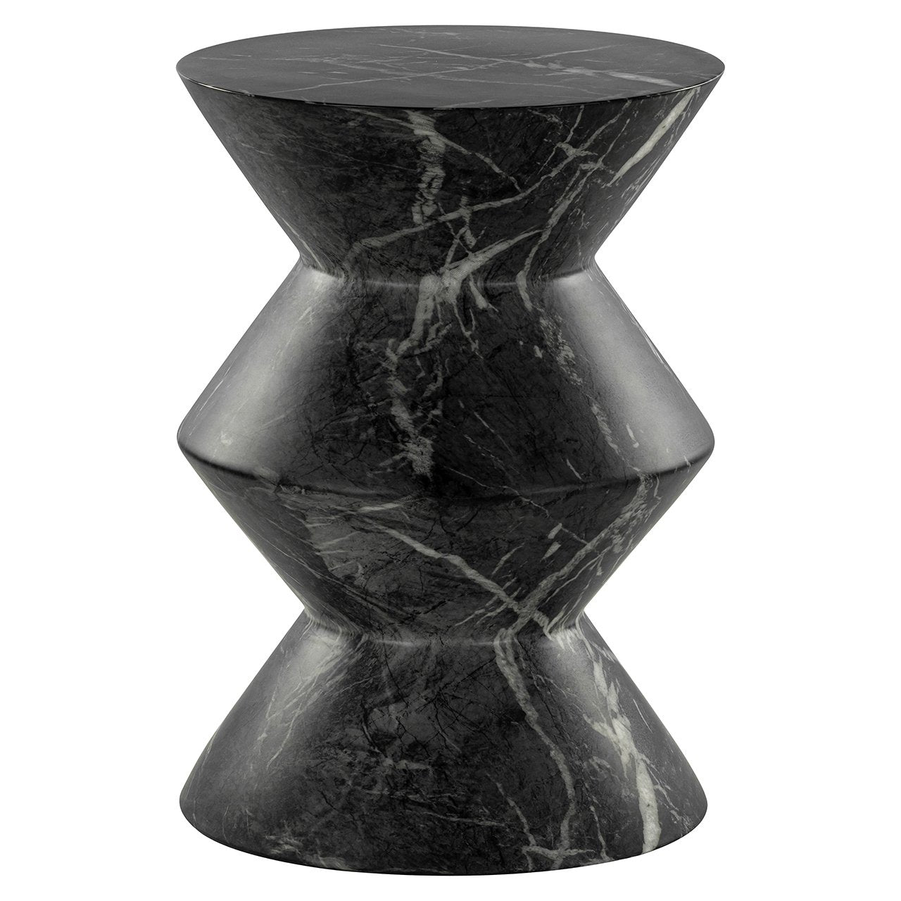 End table Bosco faux black marble (Black)- Richmond Interiors