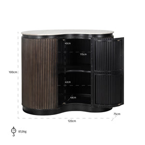 Bar Mayfield 1 – Door (brown) – Richmond Interiors – Ex Display Immediately Available From Our Buzzards Valley Showroom