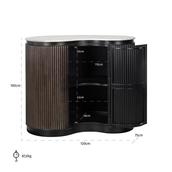 Bar Mayfield 1 – Door (brown) – Richmond Interiors – Ex Display Immediately Available From Our Buzzards Valley Showroom