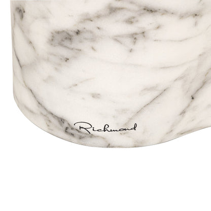 End table Rockyard faux white marble (White)- Richmond Interiors