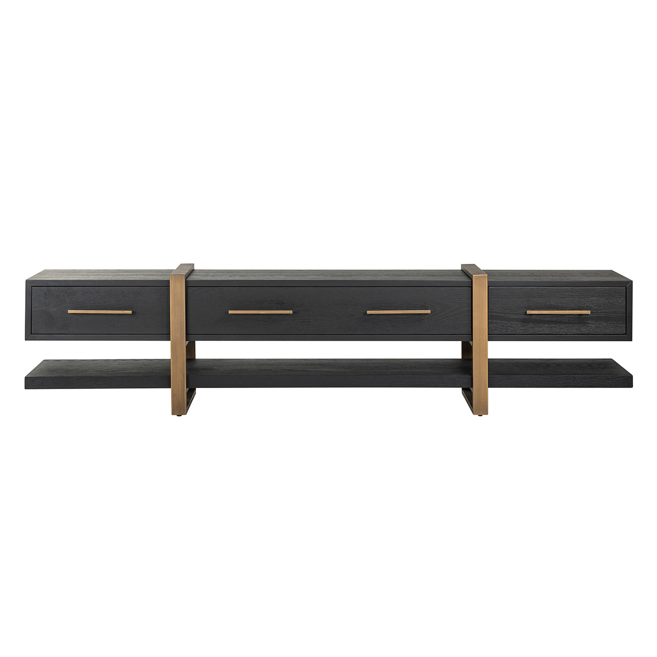 TV cabinet Cambon 3-drawers (Dark coffee)