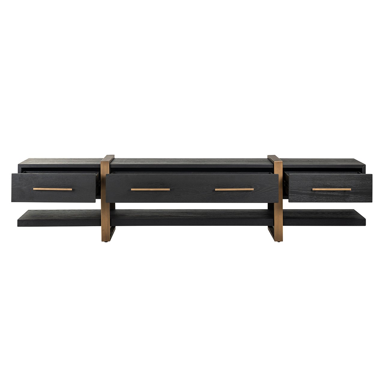 TV cabinet Cambon 3-drawers (Dark coffee)