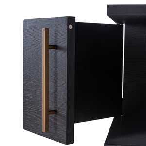 Display Cabinet Cambon 4 – Doors 4 – Shelves (dark Coffee) – Richmond Interiors