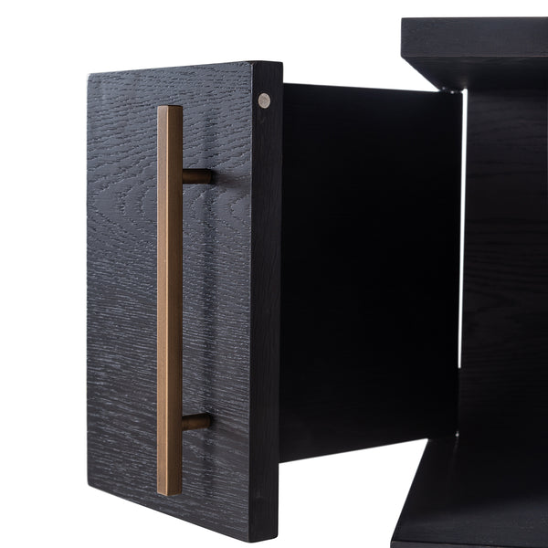 Display Cabinet Cambon 4 – Doors 4 – Shelves (dark Coffee) – Richmond Interiors